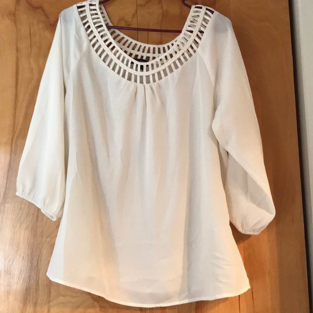 Willi Smith off-white blouse